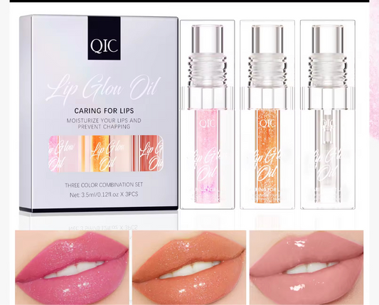 Glitter Gloss Lip Oil Trio